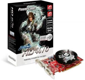 PowerColor - Placa Video Radeon HD 4670 PCS V2 512MB