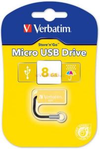 Verbatim - Stick USB Micro 8Gb (Galben)