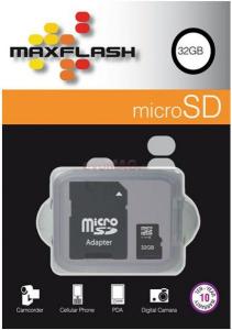 MaxFlash - Card microSD 32GB + Adaptor