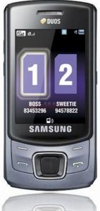 SAMSUNG - Telefon Mobil C6112 Dual SIM (Albastru)
