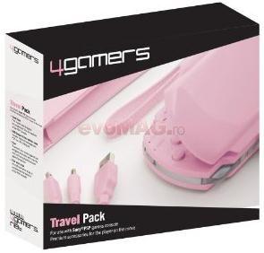 4Gamers - Accesoriu PSP Travel Pack (Roz)