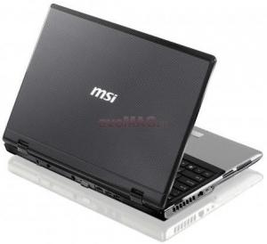 MSI - Laptop CR620-1058XEU (Intel Core i5-430M, 15.6", 2GB, 250GB, Intel HD Graphics, HDMI, Negru)