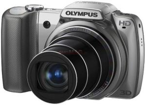 Olympus - Camera Foto Digitala SZ-10 (Argintie) Filmare HD, Poze 3D + CADOURI