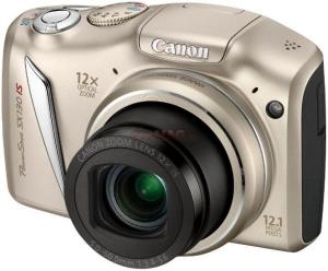 Canon -  Aparat Foto Digital Canon PowerShot SX130 IS (Argintiu)