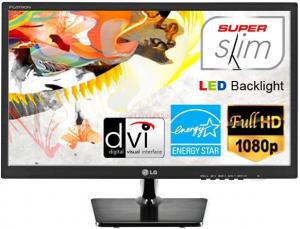 LG -      Monitor LED LG 21.5" E2242T-BN Full HD, VGA, DVI