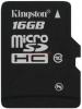 Kingston - Card Kingston microSDHC 16GB (Class 10)
