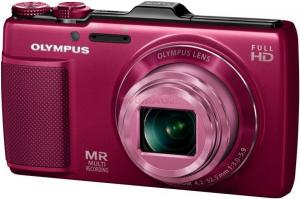 Olympus - Cel mai mic pret! Aparat Foto Digital SH-25MR (Rosu) Filmare Full HD, Poze 3D, LCD Touch, GPS