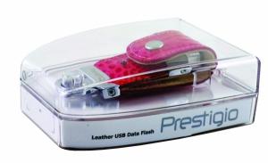 Prestigio - Stick USB Leather Flash Drive  16GB (Roz)