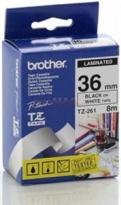Brother - Banda laminata Brother TZ261 36mm (negru/alb)