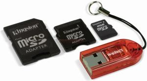 Kingston - Multi Kit Mobile&#44; MicroSD&#44; 2GB (+3 Adaptoare)