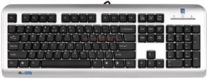 A4Tech - Tastatura USB XSlim LCDS-720 (Argintiu)