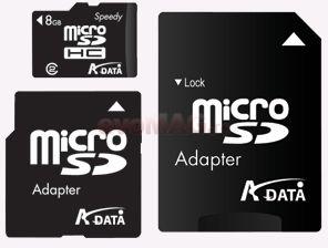 A-DATA - Card MicroSDHC 8GB (Clasa 6)