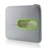 Belkin - Mapa Laptop Window Sleeve Dark Grey/Green 15.4"