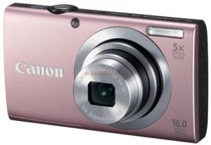 Canon - Aparat Foto Digital PowerShot A2400 IS (Roz), Filmare HD