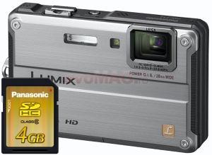 Panasonic - Camera Foto DMC-FT2 (Argintie) + Card SDHC 4GB