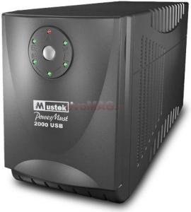 Mustek - UPS PowerMust 2000 USB 2000VA / 1080W