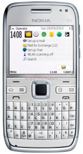 Telefon mobil e72 (alb)