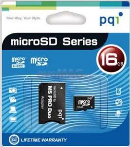 PQI - Card microSD 2GB + Adaptor