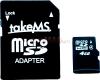 Takems - card microsdhc 4gb (clasa 4) + 1 adaptor