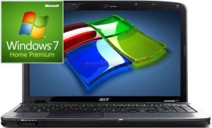 Acer - Laptop Aspire 5738ZG-453G32Mnbb (Intel Pentium T4500, 15.6", 3GB, 320GB, ATI Radeon HD 4570@512MB, Gigabit LAN, BT, Win7 HP 64)