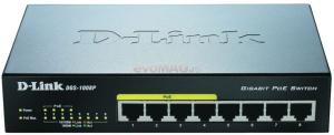 D-Link - Switch D-Link DGS-1008P, 8 porturi