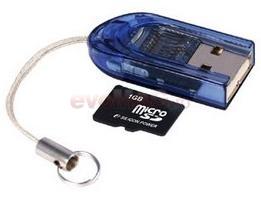 Kingmax - Card microSDHC 4 B + microSD Reader