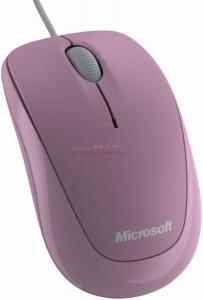 Microsoft - Mouse Microsoft Optic Compact 500 pentru Notebook (Roz)