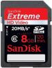 Sandisk - card sdhc extreme hd 8gb