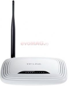 TP-LINK -     Router Wireless TL-WR740N, 150 Mbps, Antena fixa 5dBi, Buton QSS, 2.4 GHz