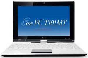 ASUS - Promotie Laptop EeePC T101MT-WHI058S (Intel Atom N455, 10,1", 1GB, 250GB, Windows 7 Starter, culoare alba)