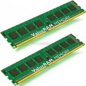 Kingston -   Memorii Kingston ValueRAM DDR3, 2x4GB, 1333MHz (Non-ECC)