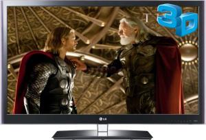 LG - Promotie  Televizor LED 42" 42LW5500, Full HD, 3D, Smart Share, Conversie 2D - 3D, TruMotion 100Hz + 7 perechi de ochelari 3D