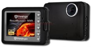 Prestigio -  Camera Video Auto RoadRunner 300 (Neagra), Filmare 720p HD, HDMI