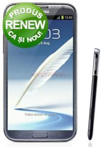 Samsung - RENEW! Telefon Mobil Samsung Galaxy Note II N7100, Quad-core 1.6 GHz, Android 4.1 Jelly Bean, Super AMOLED capacitive touchscreen 5.5, Wi-Fi, 16GB, 3G, microSIM (Gri)