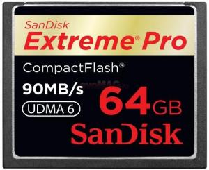 SanDisk - Card SanDisk de memorie Compact Flash Extreme Pro 64GB