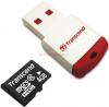 Transcend - card microsdhc 4gb + usb reader
