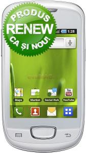 Samsung -  RENEW!  Telefon Mobil Samsung S5570 Galaxy Mini, 600MHz, Android 2.2, TFT capacitive touchscreen 3.14", 3.15MP, 160MB (Alb)