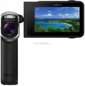 Sony - Promotie Camera Video HDR-GW55VE (Neagra), Filmare Full HD, GPS Integrat, Ecran Tactil, Rezistenta la apa, praf si socuri