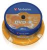 Verbatim - blank dvd-r matt silver, 4.7gb, 16x (25