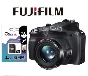 Fujifilm - Aparat Foto Compact FinePix SL300 Zoom Optic 30x, Filmare HD + Card SD 4GB + CADOU