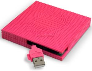 LaCie - HDD Extern Skwarim (Karim Rashid), 60GB, USB 2.0, Roz