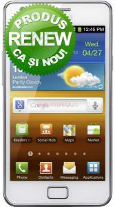 Samsung - RENEW!  Telefon Mobil I9100 Galaxy S II, Dual-core 1.2GHz, Android 2.3, Super AMOLED Plus capacitive touchscreen 4.3", 8MP, 16GB (Alb)