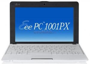 ASUS - Cel mai mic pret! Laptop EeePC 1001PX-WHI028W (Intel Atom N450, 10.1", 1GB, 250GB, Express Gate, culoare alba) + CADOU