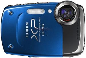 Fujifilm -  Aparat Foto Digital Finepix XP-30 (Albastru) GPS Integrat, Rezistenta la apa, inghet, soc si praf