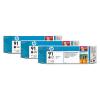 Hp - cartuse cerneala 91 - 3 x 775ml (negru foto)