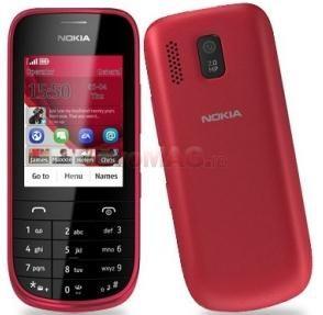 NOKIA - Telefon Mobil NOKIA Asha 202, TFT resistive touchscreen 2.4", 2MP, 10MB, Dual SIM (Rosu)
