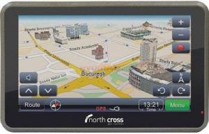 North Cross  - Sistem de Navigatie ES500 E II, 500 MHz, Windows CE 6.0, TFT LCD Touchscreen 5", Harta Romania