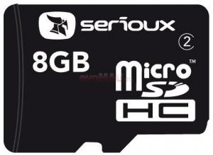 Serioux - Card microSDHC 8GB + adaptor SDHC (Class 2)