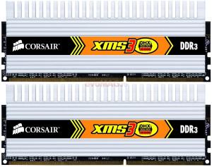 Corsair - Cel mai mic pret! Memorii XMS3 DHX DDR3, 2x1GB, 1333MHz