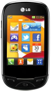 LG - Telefon Mobil T500, TFT touchscreen 2.8", 2MP, 50MB (Negru)